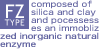 FZ type composed of silica and clay and pocessesses an immoblized inorganic natural enzyme